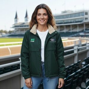 Official VIP Kentucky Derby 🐎 2000 Green Women's Jacket